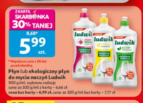 Ekologiczny płyn do mycia naczyń Ludwik promocja w Auchan