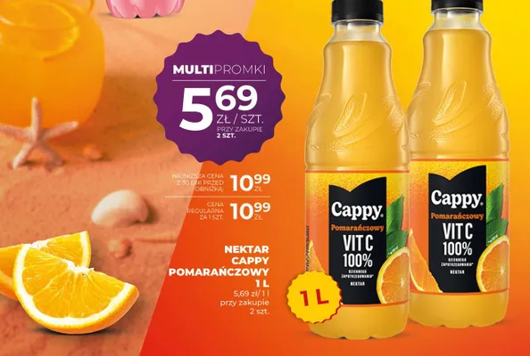 Nektar pomarańczowy Cappy promocja w Duży Ben
