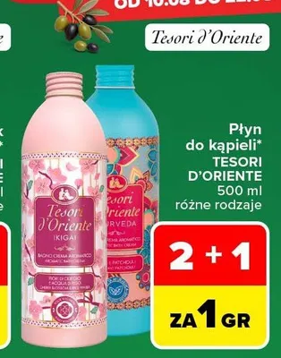 Płyn do kąpieli Tesori d'Oriente Ayurveda promocja w Carrefour Market