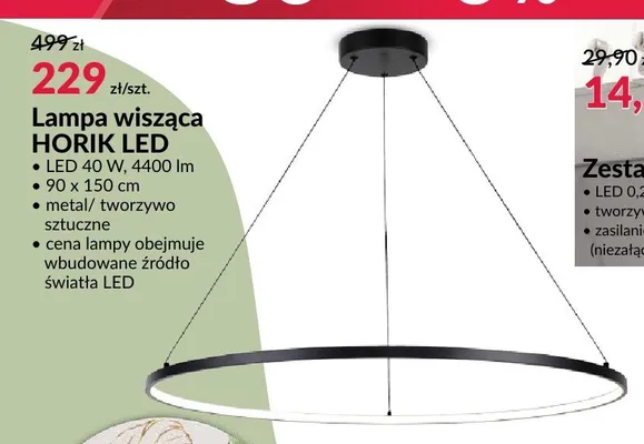 Lampa wisząca HORIK LED promocja w Salony Agata
