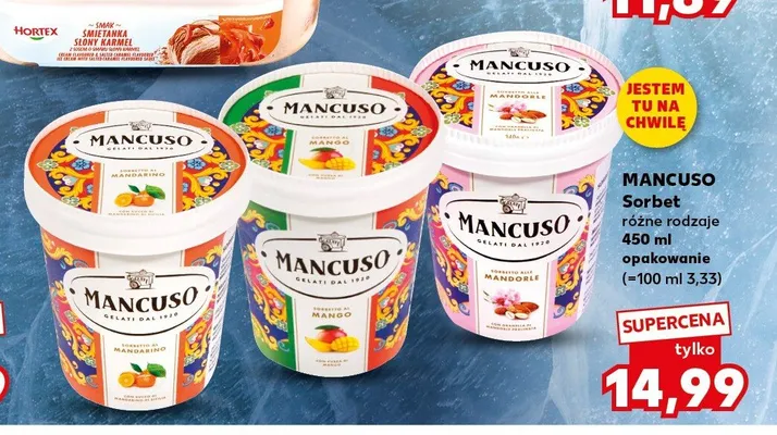 Sorbet mandarynkowy Mancuso promocja w Kaufland