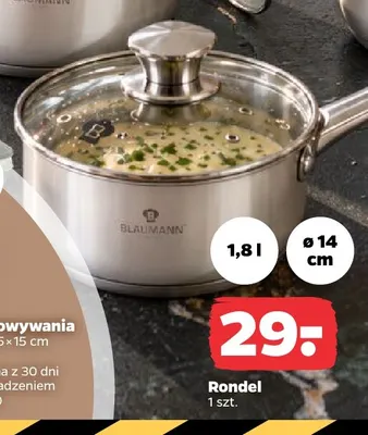 Rondel 1,8 l Blaumann promocja w Netto