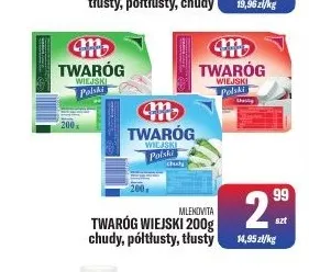 Twaróg wiejski chudy Mlekovita promocja w Tomi Markt