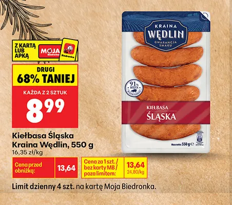 Kiełbasa śląska promocja w Biedronka