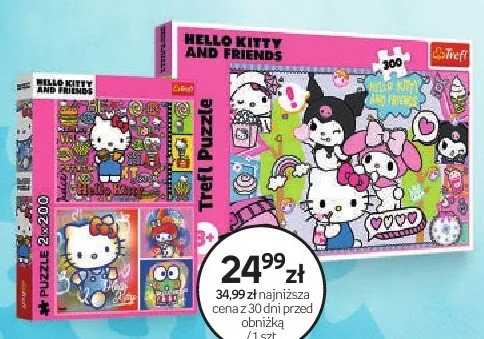 Puzzle Trefl Hello Kitty and Friends 2x200 promocja w Empik