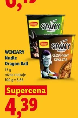 Nudle Winiary Saucy Dragon Ball promocja w Lidl
