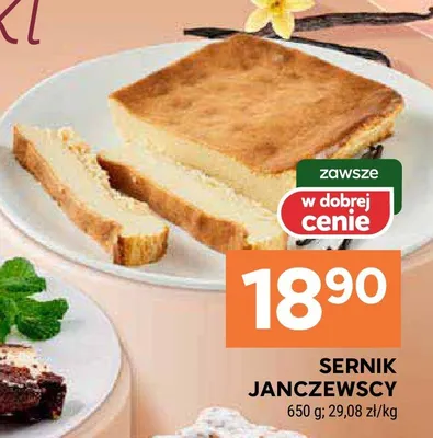 Sernik janczewscy promocja w Stokrotka