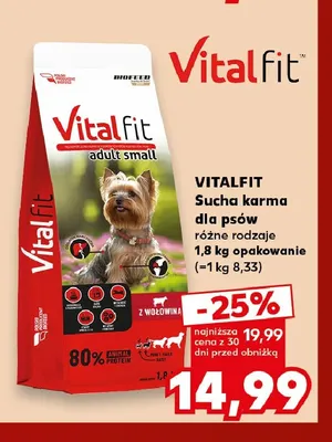 Sucha karma dla psów Vitalfit promocja w Kaufland