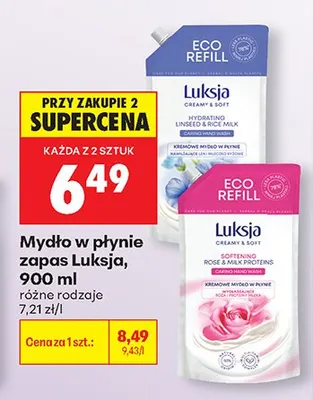 Mydło w płynie zapas różne rodzaje promocja w Biedronka