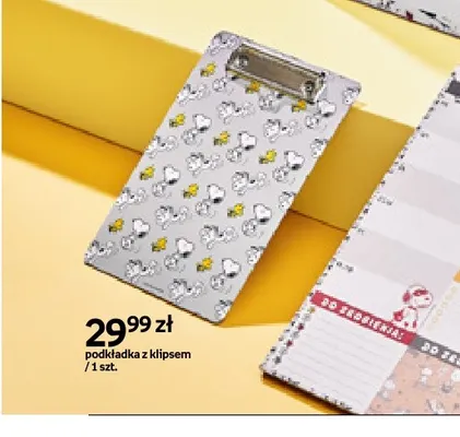 Podkładka z klipsem Snoopy promocja w Empik