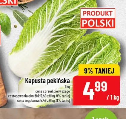 Kapusta pekińska promocja w POLOmarket