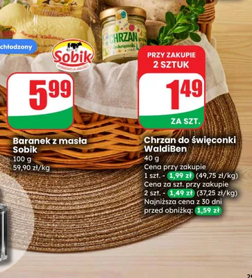 Baranek z masła promocja w Dino