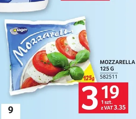 Ser Mozzarella Jager promocja w Selgros