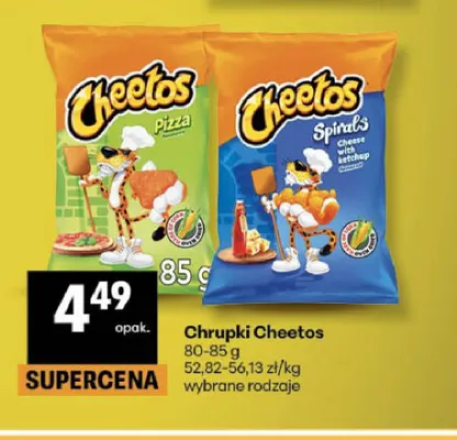 Chrupki Cheetos Spirals promocja w Delikatesy Centrum