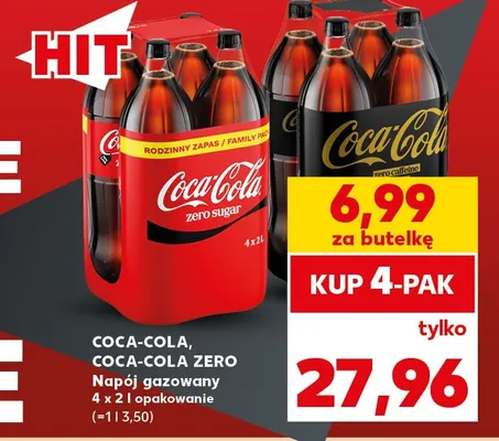 Napój gazowany Coca-Cola 4-pak promocja w Kaufland