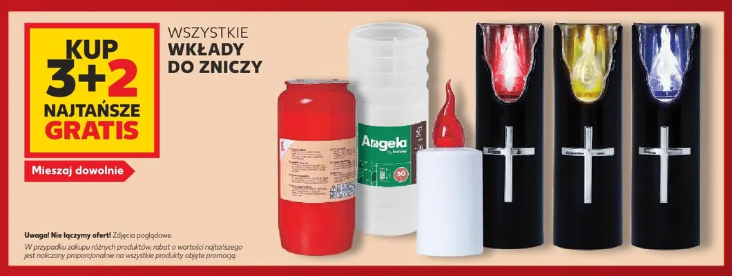 Wkłady do zniczy promocja w Kaufland