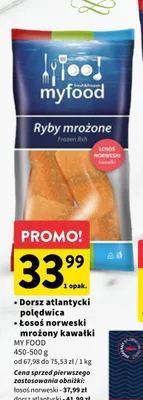 Ryby mrożone dorsz atlantycki półędwica promocja w Intermarche