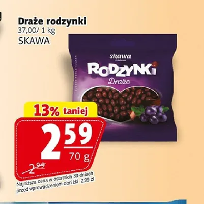 Draże rodzynki SKAWA promocja w Prim Market