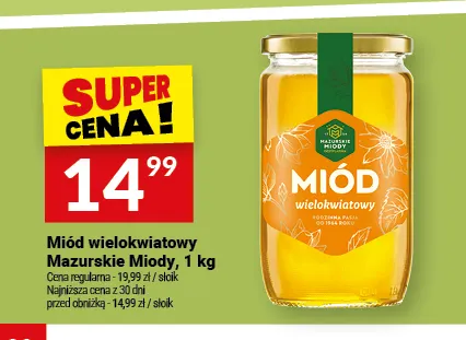 Miód wielokwiatowy Mazurskie Miody promocja w Twój Market