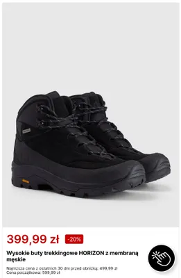 Wysokie buty trekkingowe Horizon z membraną męskie 4F promocja w 4F