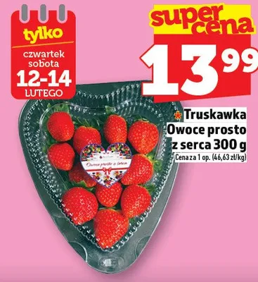 Truskawka Owoce prosto z serca 300 g promocja w TOPAZ
