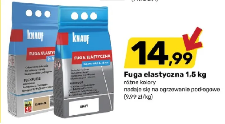 Fuga elastyczna Knauf promocja w Bricomarche