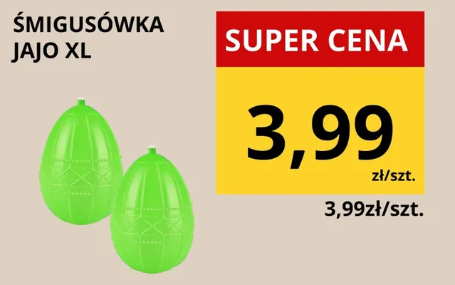 Śmigusówka jajo XL promocja w Supeco