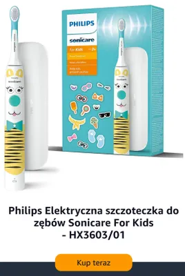 Elektryczna szczoteczka do zębów Philips Sonicare For Kids promocja w Amazon