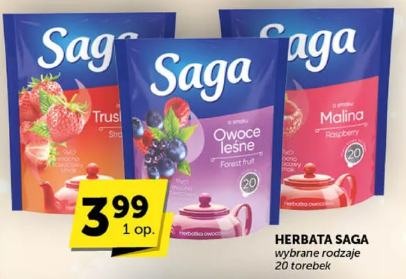 Herbata Saga promocja w Groszek