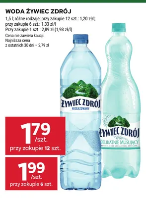 Woda niegazowana Żywiec Zdrój promocja w Stokrotka