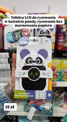 Tablica LCD do rysowania w kształcie pandy promocja w Pepco