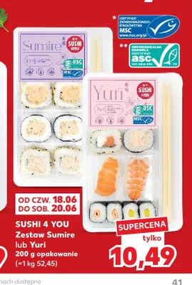 Zestaw sushi Yuri Sushi 4 You promocja w Kaufland