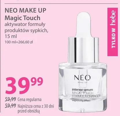 Magic Touch aktywator formuły produktów sypkich promocja w Hebe