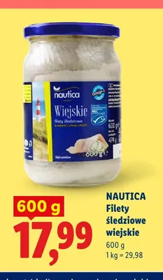 Filety śledziowe wiejskie Nautica promocja w Lidl