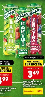Napój Tymbark Owoce Świata Kaktus promocja w Biedronka