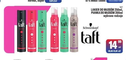 Lakier do włosów Taft promocja w Tomi Markt