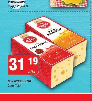 Ser Rycki Edam Ryki promocja w Chorten