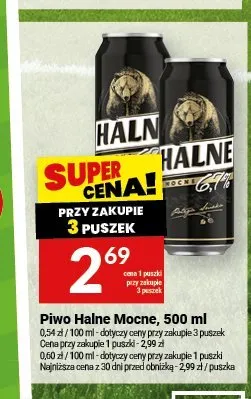 Piwo Halne Mocne 500 ml promocja w Twój Market