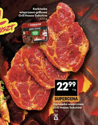 Karkówka wieprzowa Grill House Sokołów promocja w Delikatesy Centrum