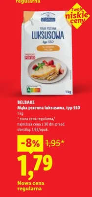 Mąka pszenna luksusowa typ 550 Belbake promocja w Lidl