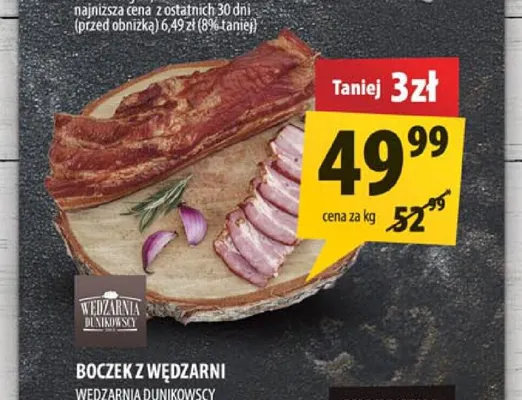 Boczek z wędzarni Wędzarnia Dunikowscy promocja w Arhelan