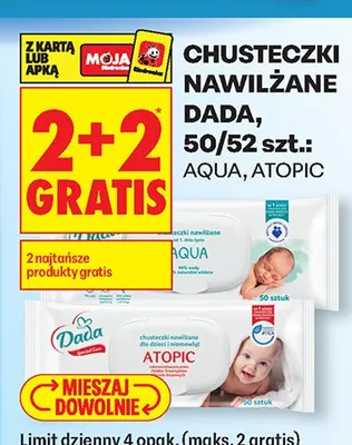 Chusteczki nawilżane Dada promocja w Biedronka