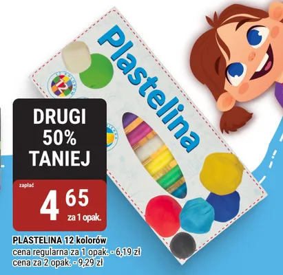 Plastelina 12 kolorów promocja w bi1