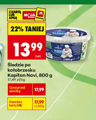 Śledzie po kołobrzesku Kapitan Navi promocja w Biedronka