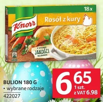 Bulion Knorr 180 g promocja w Selgros