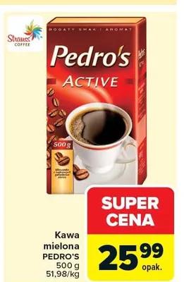 Kawa mielona Pedro's Active promocja w Carrefour Market