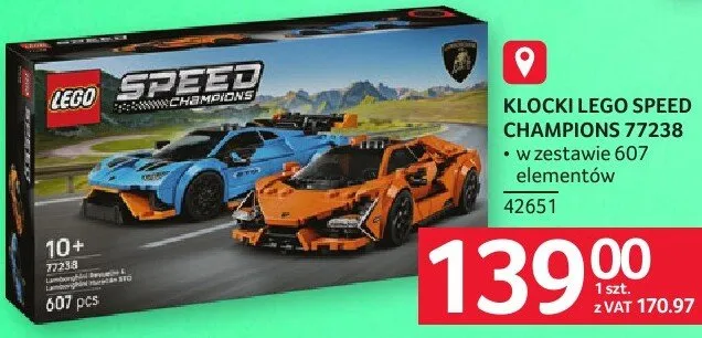 Klocki Lego Speed Champions 77238 promocja w Selgros