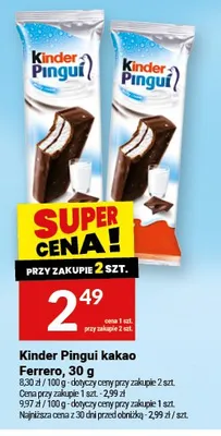 Kinder Pingui kakao Ferrero promocja w Twój Market
