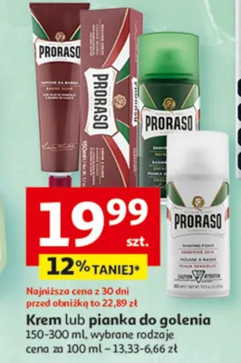 Krem lub pianka do golenia promocja w Auchan