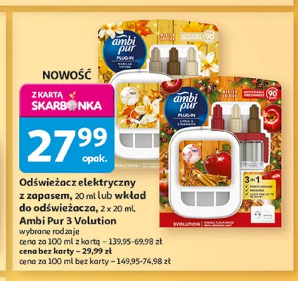 Odświeżacz elektryczny z zapasem Ambi Pur 3 Volution promocja w Auchan